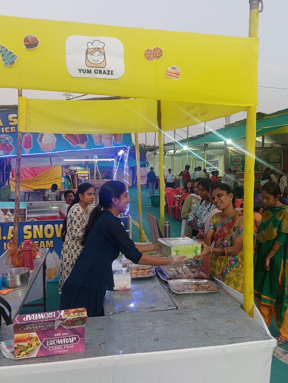 Setting Up A Cake Stall