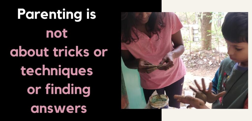 Parenting is not about finding answers